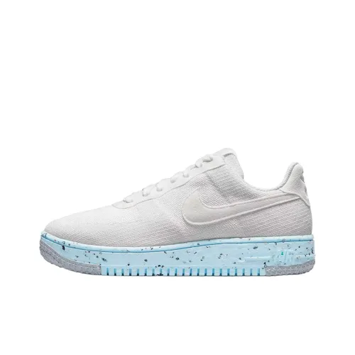 Nike Air Force 1 Low Crater Flyknit White Ice Blue Women's