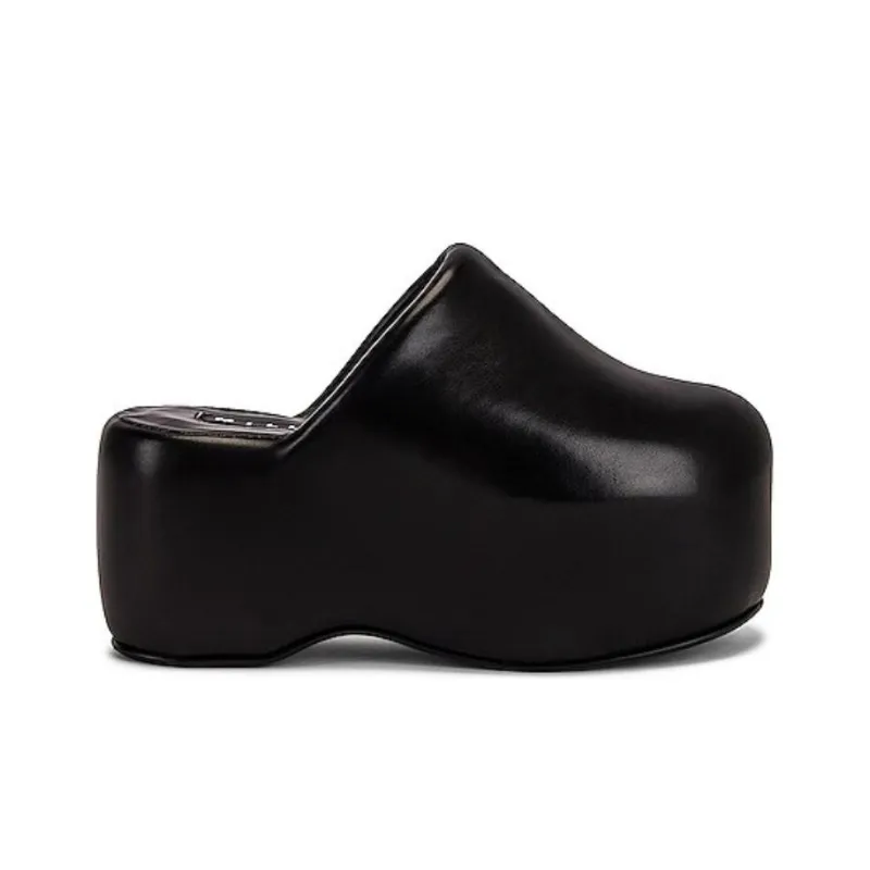 SIMON MILLER Wrap-toe Slippers Women's Black-1