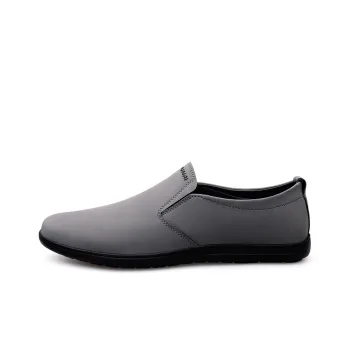 Wen Nai Dress Shoes Men Low Top Gray