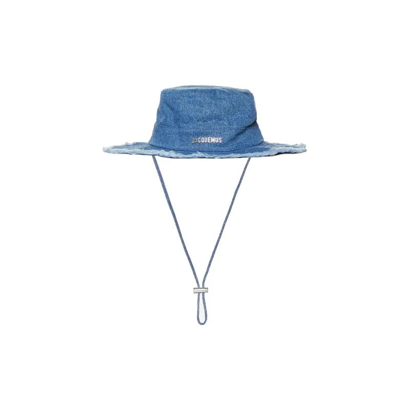 Jacquemus Cotton Bucket Hats Men's Blue-1
