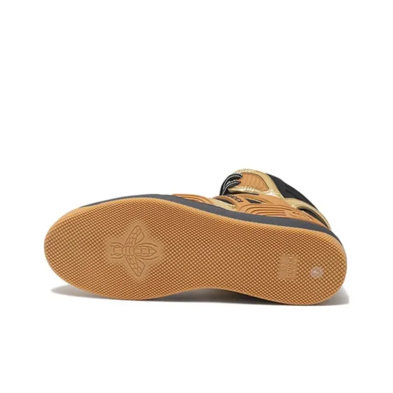 GUCCI Basket Low Gold Black-14