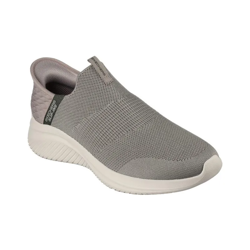 Skechers Hands Free Slip Ins Anti Slip Wear Resistant Breathable Lightweight Rebound Low Top Casual Shoes Men's Taupe-2