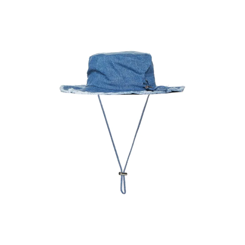 Jacquemus Cotton Bucket Hats Men's Blue-2