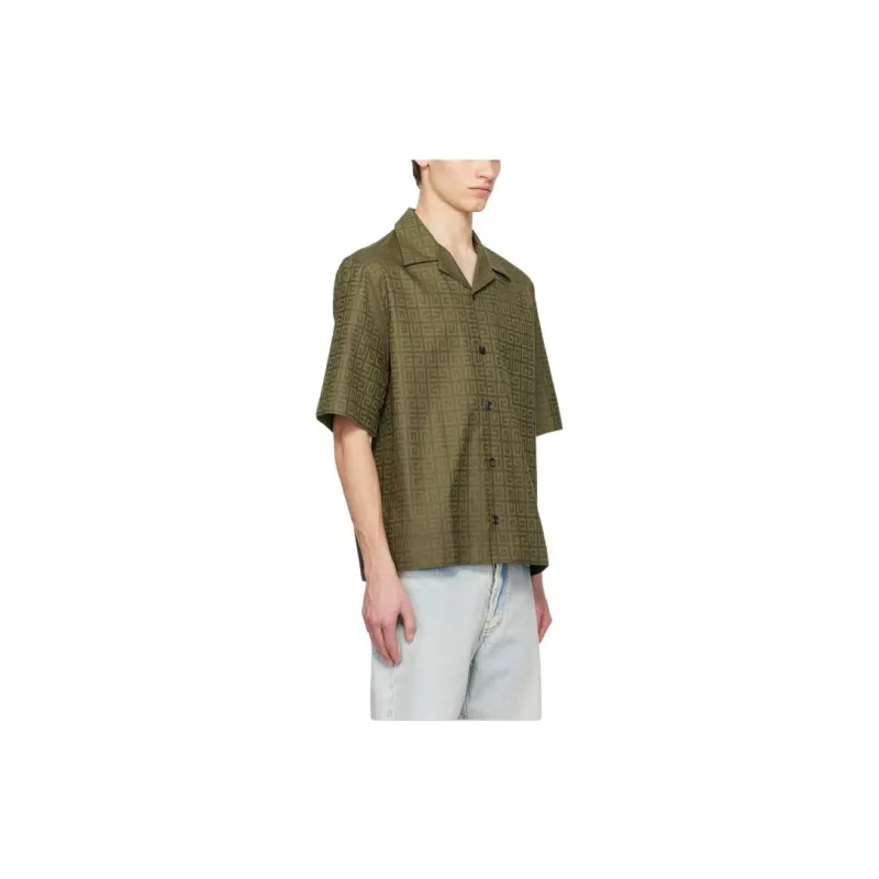 Givenchy Shirts Men Green-1