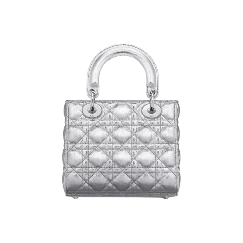 DIOR Lady DiorMy ABCDior Calfskin Shoulder Bag Crossbody Bag Handbag Women's Silver-2