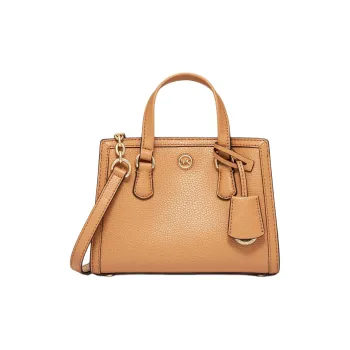 MICHAEL KORS Chantal Leather Handbag, Shoulder Bag, Crossbody Bag Extra Small Women's Peanut