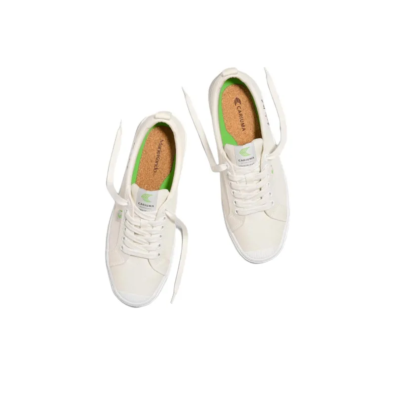 CARIUMA Low Top Skateboard Shoes Unisex White-4