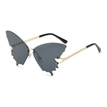 LILY&LOTTY Metal Butterfly Sunglasses Unisex
