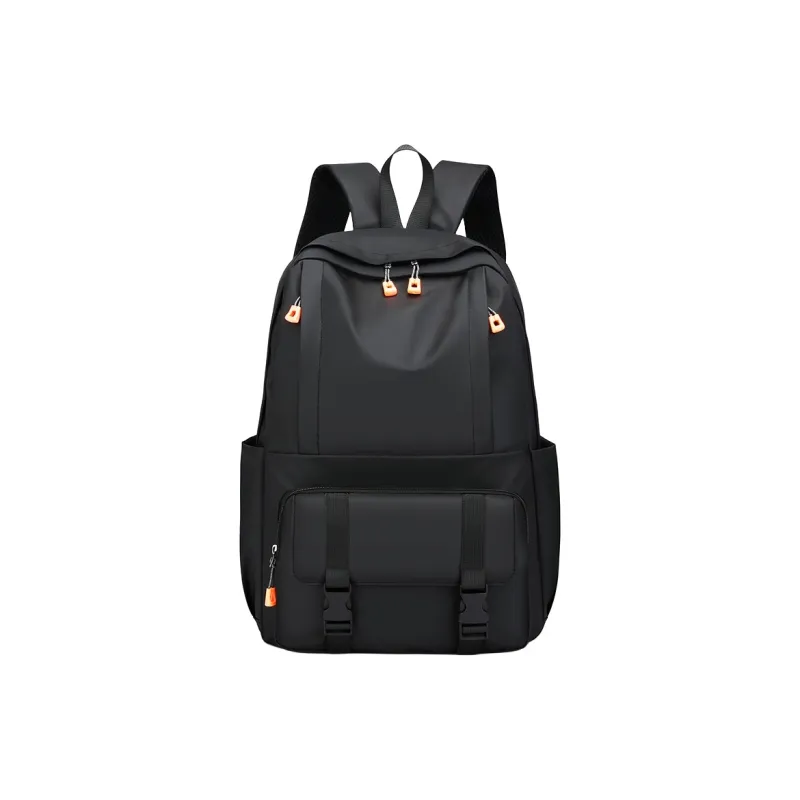 FAMAN Durable Fabric Backpack Regular Men's Black/Gray-0