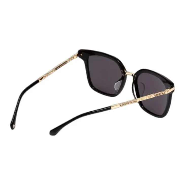 VEDI VERO Polyamide Square Sunglasses Unisex Black-2