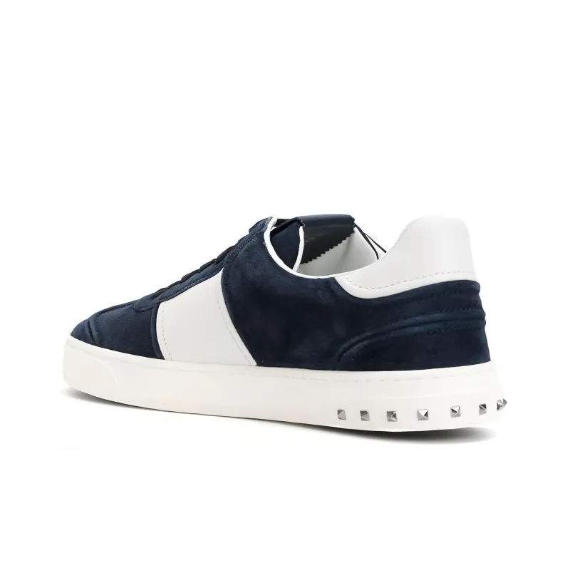 Valentino Low Top Skateboard Shoes Men's Blue-3