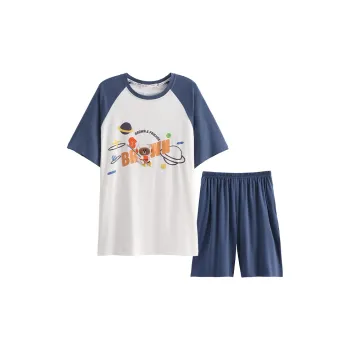 FENTENG Pajama Set Men's Elegant White