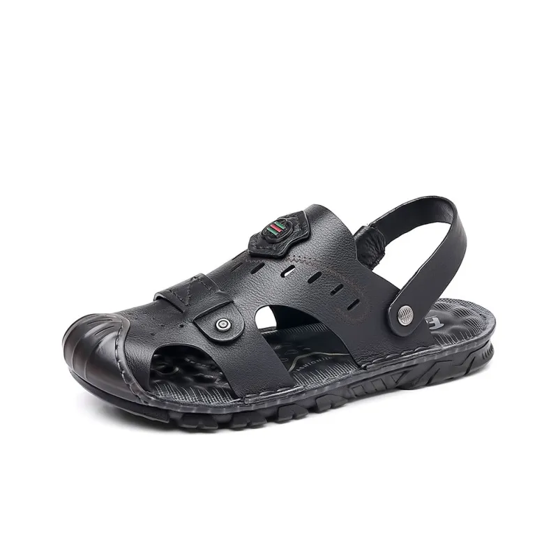 Xiwencha TPR Sole Wrap toe Slippers Men's-7