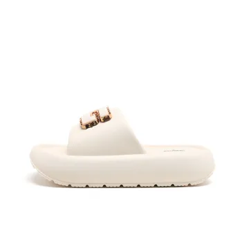 EXULL Q Slide Slippers Cool Drag Women's Beige