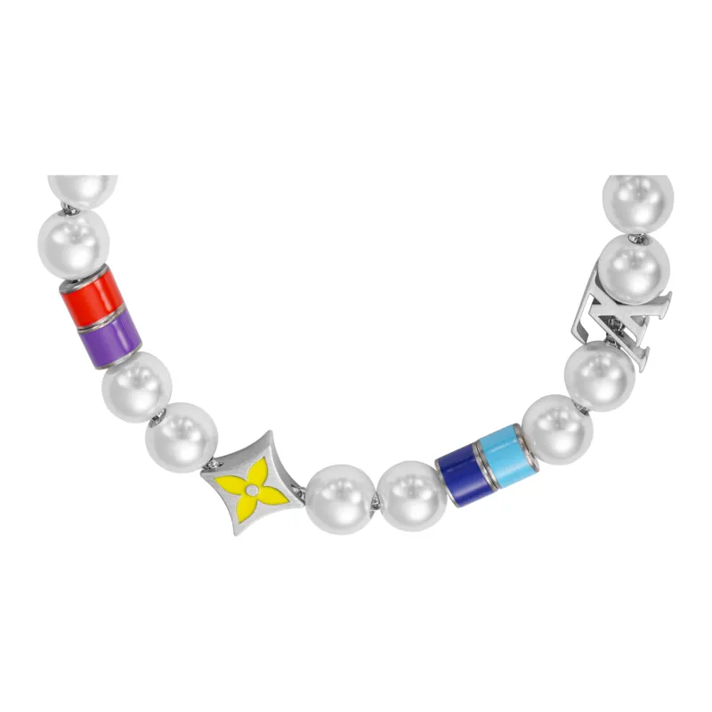 LOUIS VUITTON Monogram Pearls Party Bracelet-1