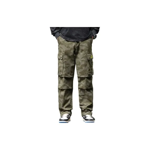 Jeep Casual Pants Men Army Green