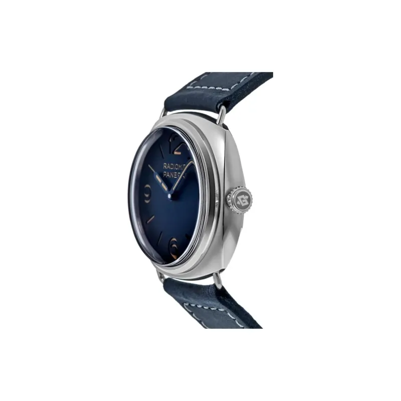 PANERAI RADIOMIR Collection Manual Mechanical Movement Men's Watch 45mm Blue Dial Stainless Steel Case PAM01335-2