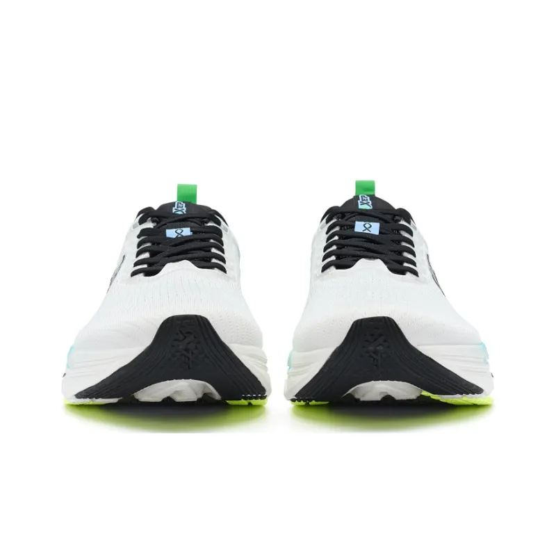 XTEP Running Shoes Men Low Top Sail White/Scallion Green/Sky Blue-5