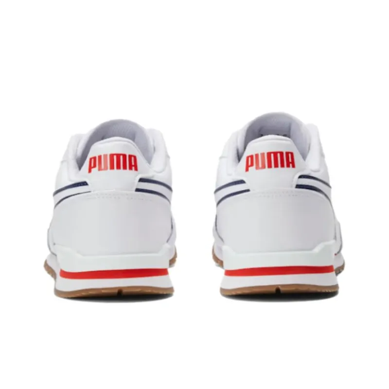 PUMA St Runner V3 Cushioning, Wear Resistant Low Top Casual Shoes Men's White-3