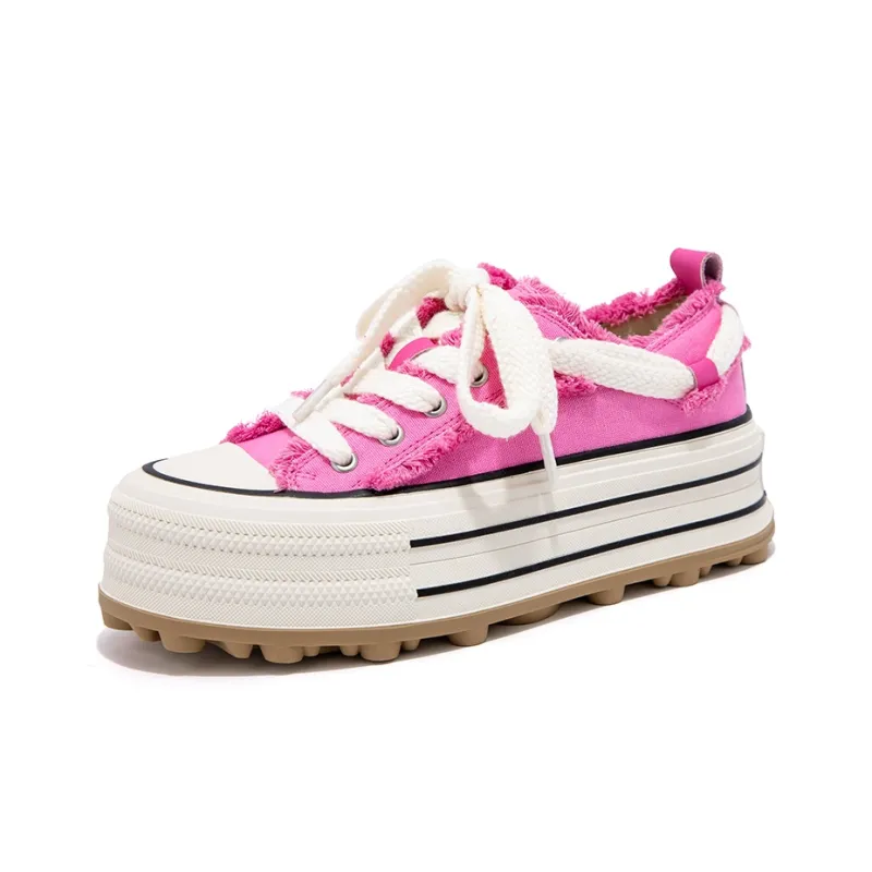 FALLINMISS Stud Shoe Collection Lightweight Height Increasing Low-Top Canvas Shoes Women's-11