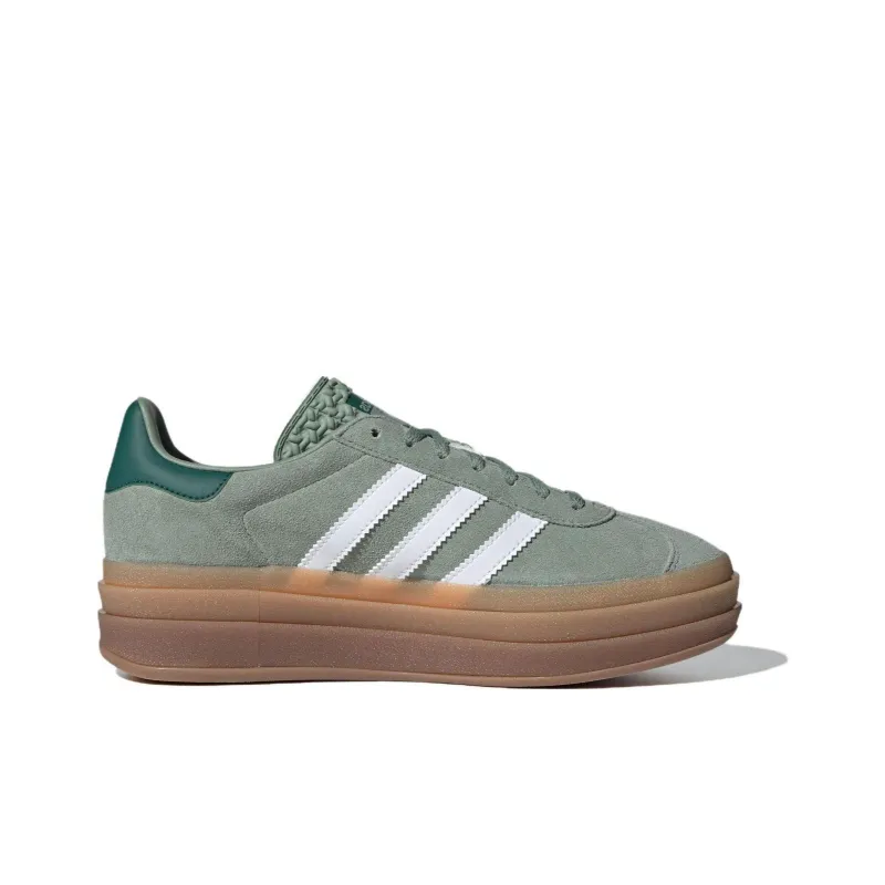 Adidas Gazelle Bold Silver Green Gum Women's'ss-1