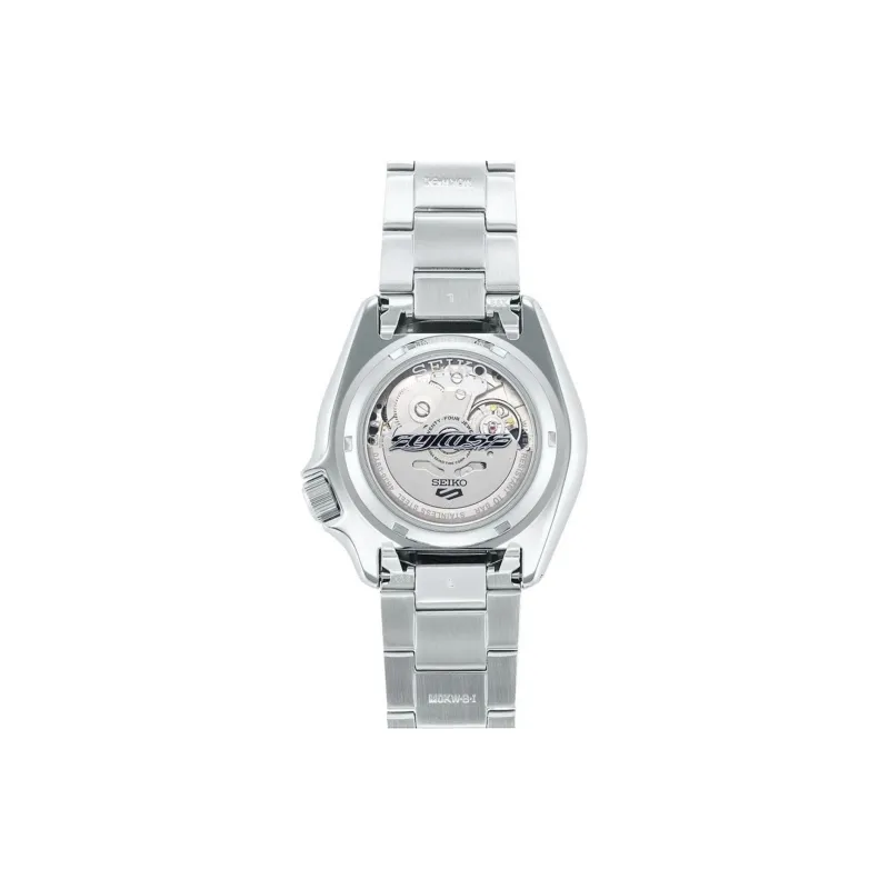 SEIKO Seiko5 Collection Automatic Mechanical Movement Stainless Steel Strap Watch Men's Watches Black Dial-2