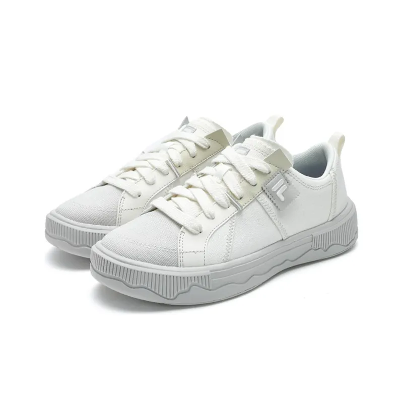 FILA FUSION POP 3 Anti Slip Wear Resistant Low Top Skateboard Shoes Women's White-2