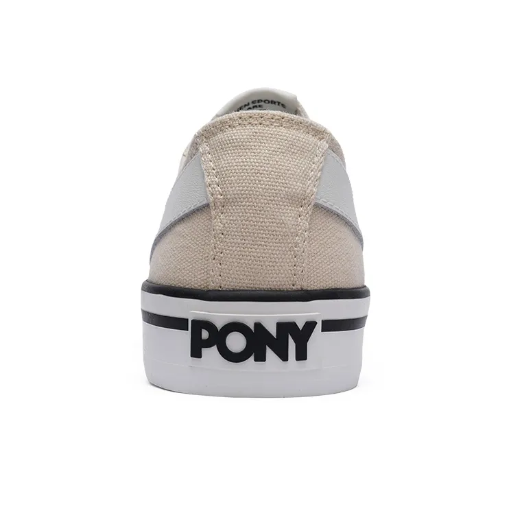 PONY Shooter Low Top Canvas Shoes Unisex Beige-3