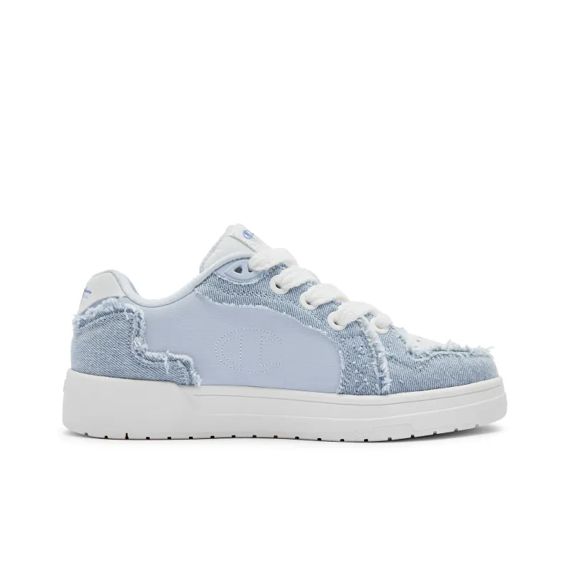 Champion Low Top Skateboard Shoes Unisex Light Blue-1