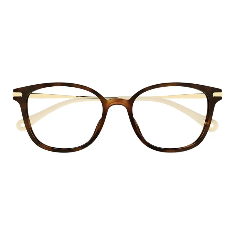 Chloe Acetate Square Eyeglass Frames Unisex Tortoiseshell-1