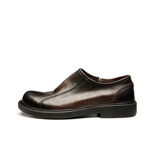 Brounvanm Men's Casual Shoes Men Low Top Black/Coffee