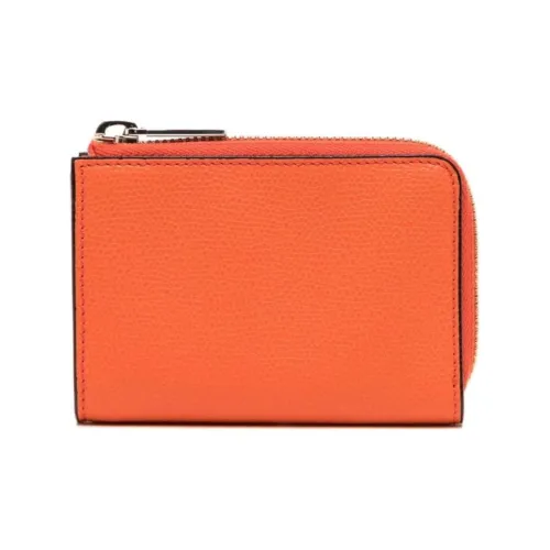 Valextra Calfskin Key Pouch Women's Orange