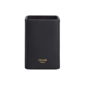 CELINE Calfskin Perfume Box Storage Bag Men's Black