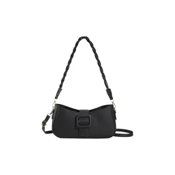 Meow In The Grass PU Shoulder Bag Women's Black/White/Beige/Green/Khaki