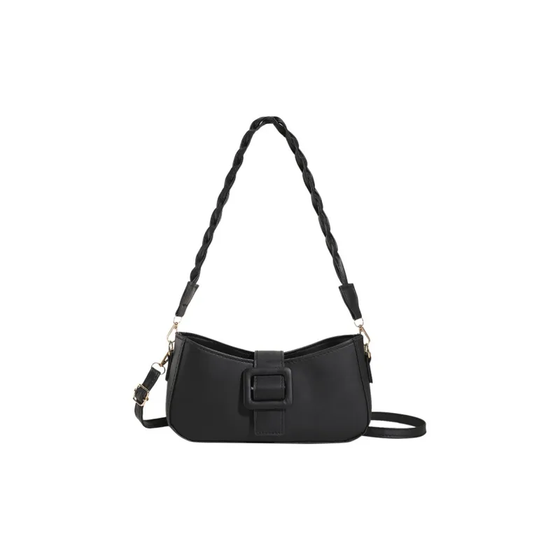 Meow In The Grass PU Shoulder Bag Women's Black/White/Beige/Green/Khaki-0