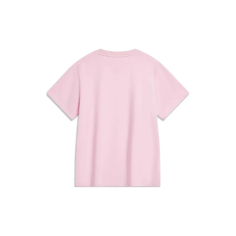 LiNing Chinese Culture Series T Shirt Women's Flower Branch Pink-1