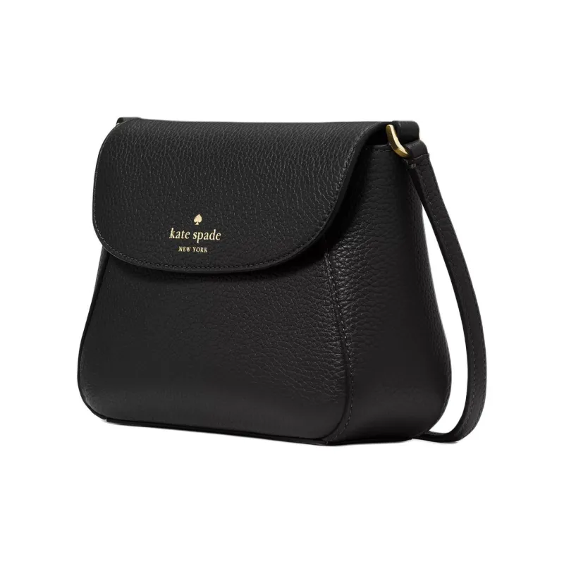 Kate Spade Pebble Leather Shoulder Bag, Crossbody Bag Mini Women's Black-1