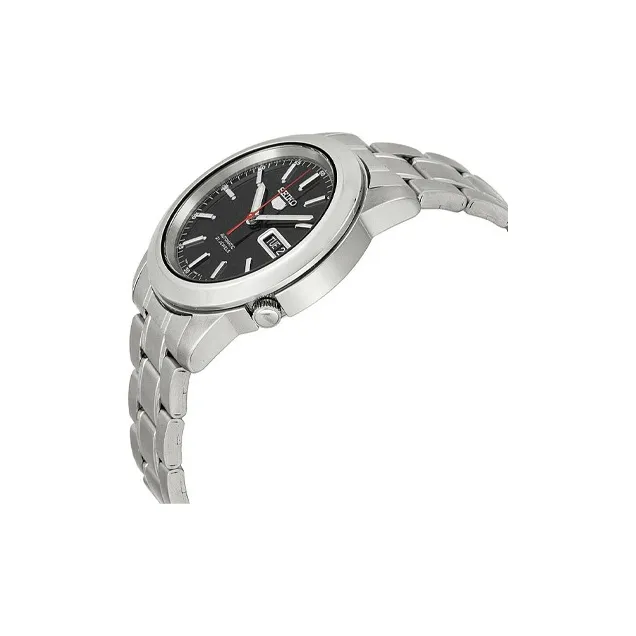 SEIKO Seiko5 Collection Automatic Mechanical Movement Stainless Steel Strap Watch Men's Watches Black Dial SNKE53K1-1