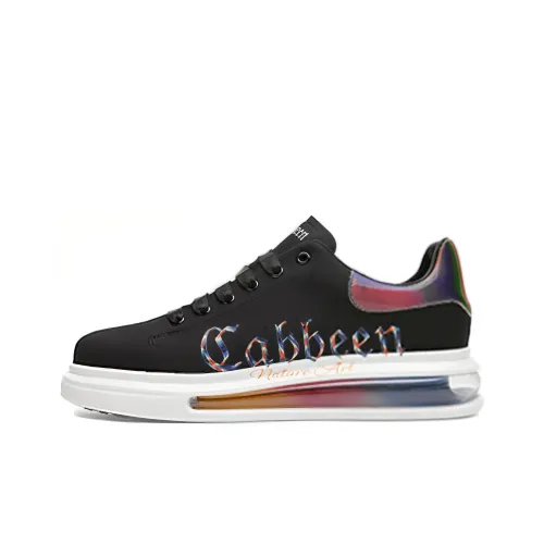 Cabbeen Casual Shoes Men Low-Top Black