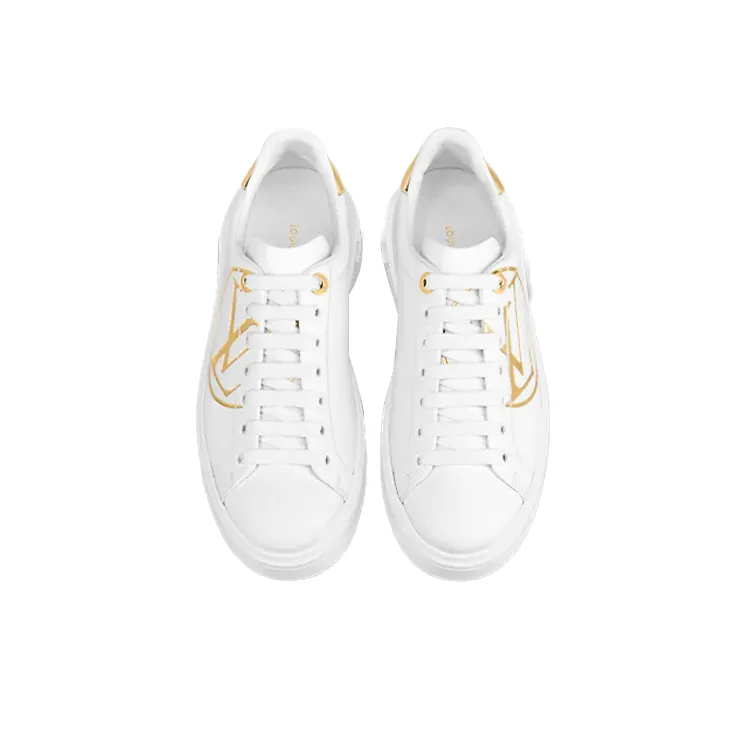 LOUIS VUITTON Lv Time Out Sneakers 'White Gold' Women's-4