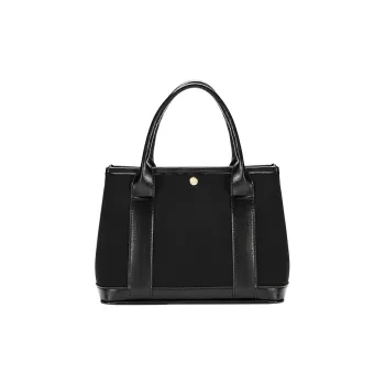JANE KLAIN Fabric One Shoulder Handbag Women's Black/White