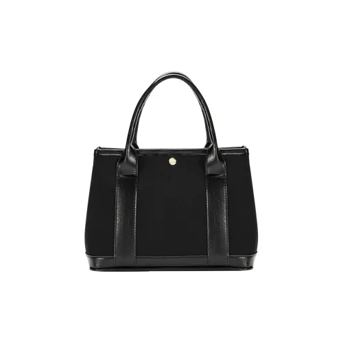 JANE KLAIN Fabric One Shoulder Handbag Women's Black/White