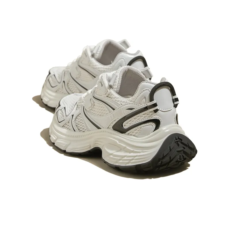 SNOWELF Breathable Lightweight Height Increasing Low-Top Chunky Sneakers Women's-1