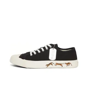 KENZO Low Top Skateboard Shoes Women's Black White