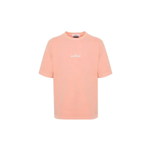 STONE ISLAND T-Shirts Men Light Orange