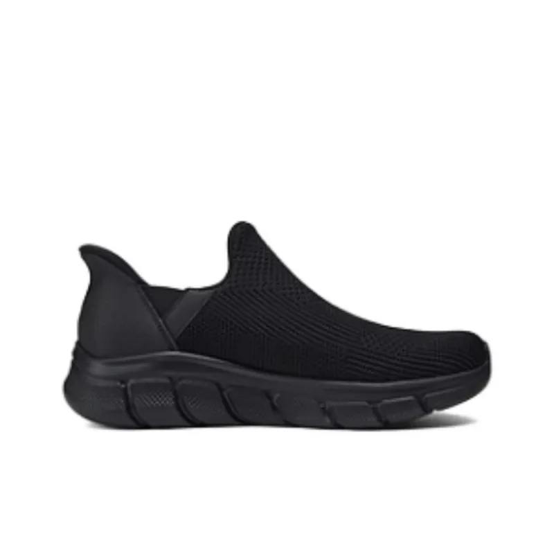 Skechers Go Walk Fle Slip Ins Flash Technology Breathable Quick Dry Low Top Casual Shoes Men's Black-1