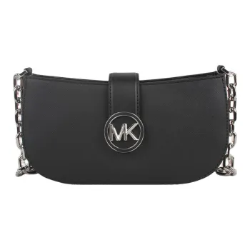 MICHAEL KORS Carmen Cow Leather Shoulder Bag Women's Black