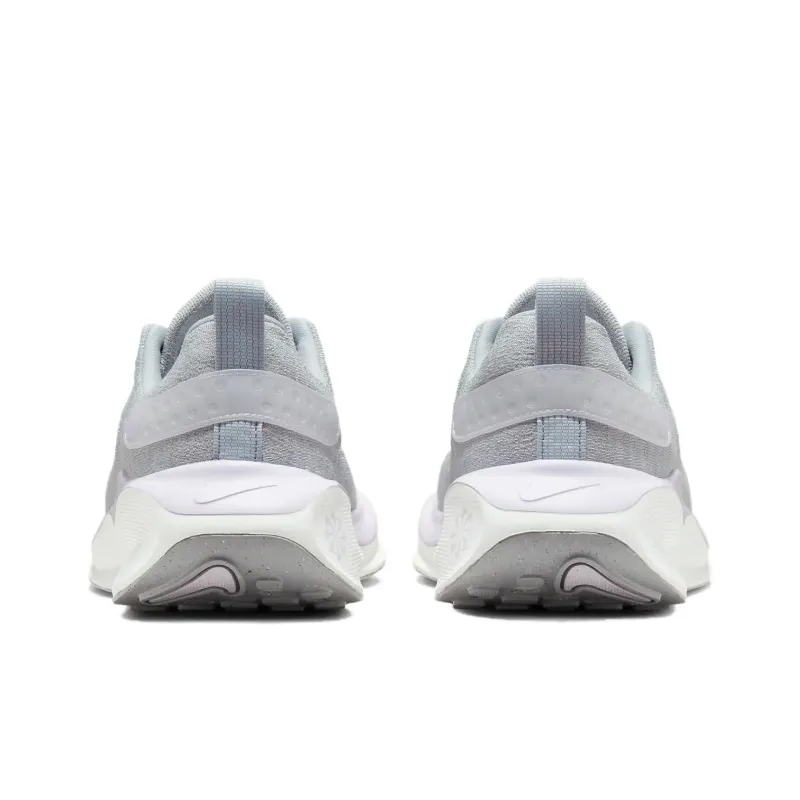 Nike Reactx Infinity 4 Cushioning And Breathable Low Top Running Shoes Women's Light Gray Purple Extra Wide-3