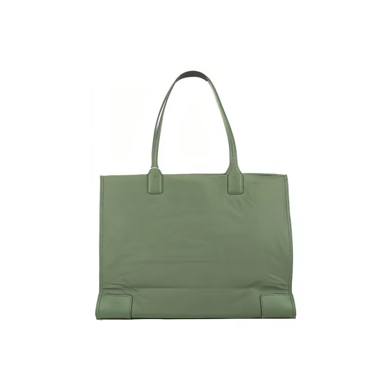 TORY BURCH Ella Nylon Tote Bag, Shopping Bag, Handbag Medium Size Women's Green-1