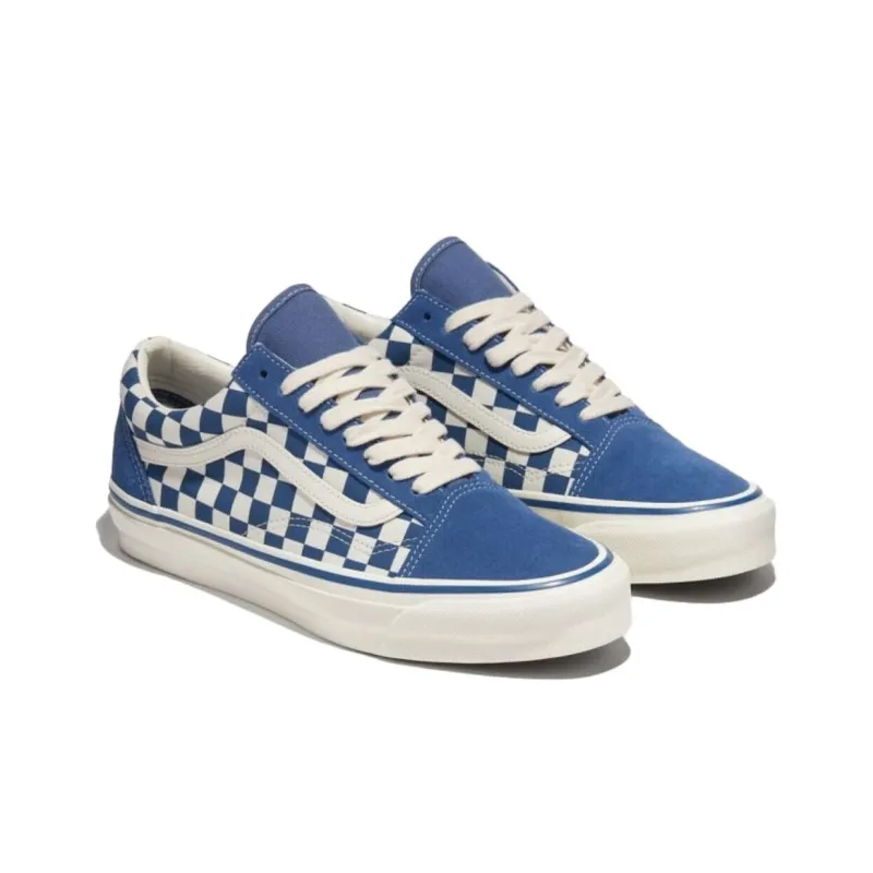 Vans Checkerboard Old Skool 36 Medium Blue POIZON